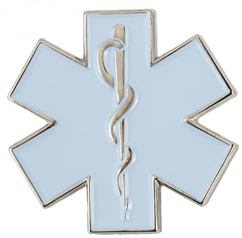 Ambulancier Star Of Life Blanc Métal Pin Badge Broche