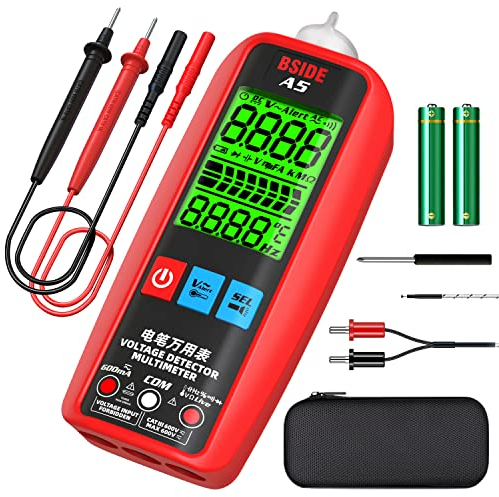 BSIDE Intelligentes Digital Multimeter Voltmeter Strommessgerät 6000 Zähler Auto Range Spannungsprüfer NCV VFC AC DC Spannung Strom Kapazität Widerstand Häufigkeit Diode Kontinuität Temperatur Tester