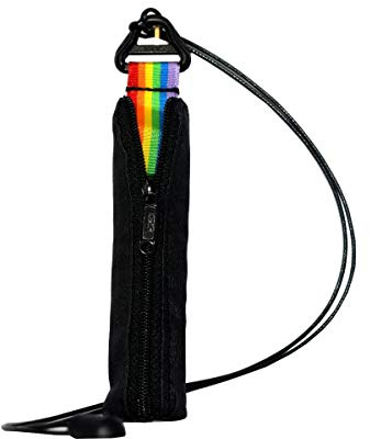 Plan B, Protective Case for Small and Flat Vape, Compatible with Myblu and Similar, 100 cm Lanyard, Black, Unisex, Fabric (Pride)