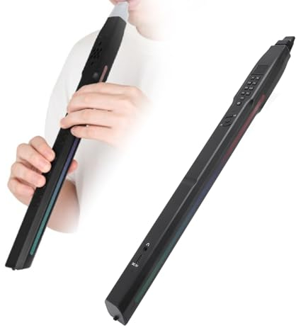 MIDI Digitaler Blasinstrumenten-Synthesizer, Einstellbare Lautstärke, elektronisches Blasinstrument mit 13 Klangarten, 2 Düsen EWI für Kinder, Erwachsene, Anfänger