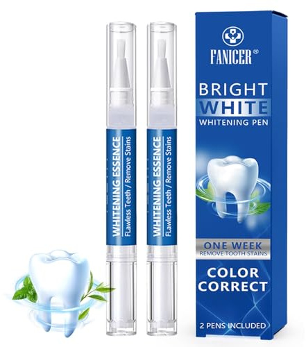 2 Piezas lápiz blanqueador de dientes,blanqueamiento dental en cuidado , fácil de llevar y usar, para una Sonrisa más Brillante