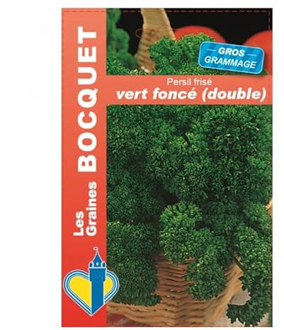 Sachet de graines de Persil frisé vert foncé gros grammage - 15 g - LES GRAINES BOCQUET