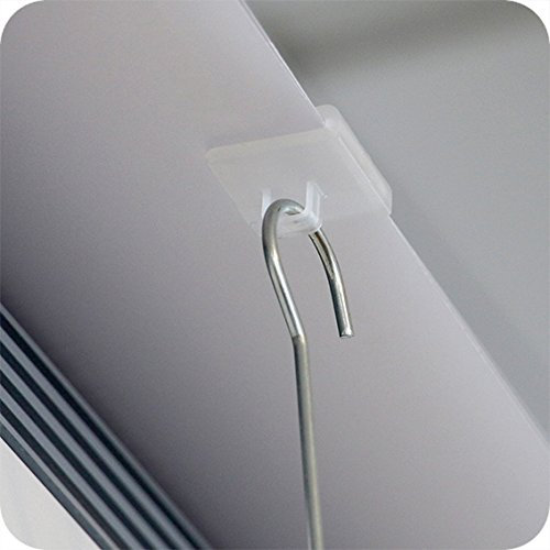 picturehangingdirect.co.uk Suspended Ceiling Hangers T slide ceiling clips + Double Hook Suspension Wire (Kit for one poster)