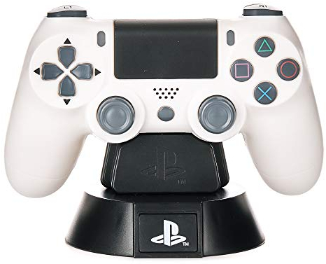 PlayStation Weiße Controller-Icon-Leuchte - Offiziell lizenziert, 4. Gen Design PS4-Controller, Büro- & Heimdekoration, Geschenk für Gamer, Batteriebetrieben