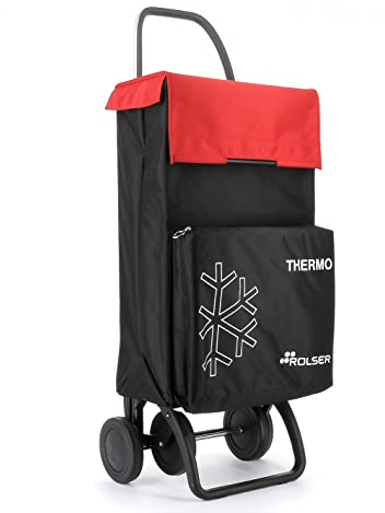 Einkaufstrolley Rolser Thermo Fresh MF 4 Räder - Schwarz und Rot