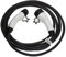 vhbw Ladekabel Typ 2 zu Typ 2 kompatibel mit Tesla Model Y Elektroauto - Verbindungskabel, 3-phasig, 16 A, 11 kW, 7 m