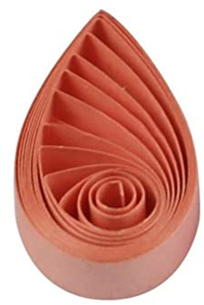 Cartine per quilling da 1cm - Strisce di carta per quilling filigrana da 10mm 120 pezzi, 54cm(corallo)