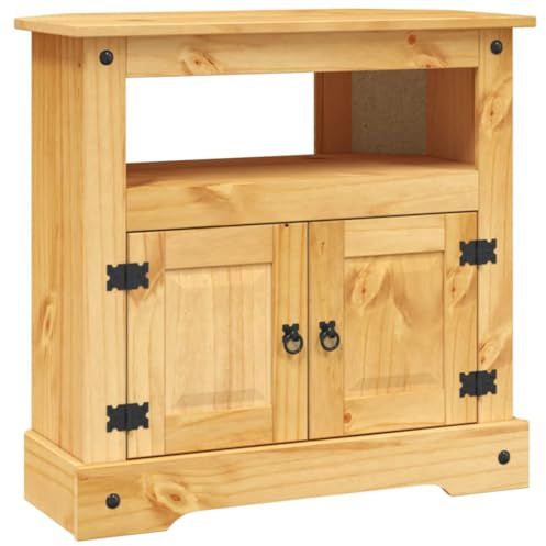 THOYTOUI Console Table,Dresser End Table Side Table Plant Stand Accent Table Entrance Table with Storage Function Suitable for Hallway Living Room Mexican Pine Corona Range 31.5x16.9x30.7