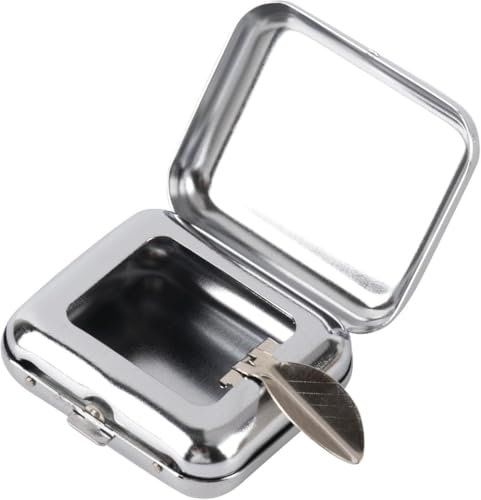 Portable Mini Travel Ashtray - Pocket Smoking Ash Container With Lid for Business People Outdoor Travel