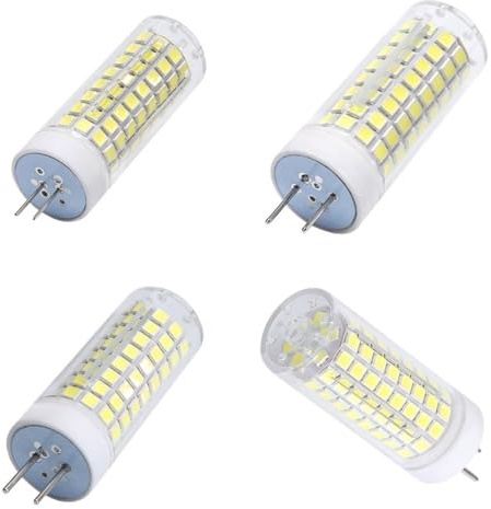 YSJX Lighting, Pack of 10, Led Ceramic Corn Light G4/G8/GY6.35 AC220V Dimming 64leds 7W/78leds 9W/102leds 10W 2835SMD Home Lamps Light Source(GY6.35 Warm White,9W)