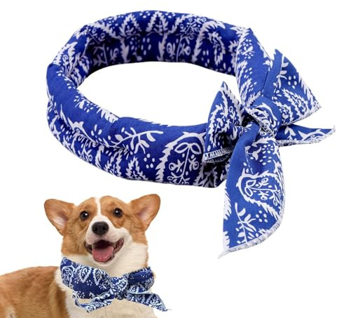 Foulard rinfrescante per cani, foulard traspiranti per animali domestici, sciarpe traspiranti e rinfrescanti. La robusta lavorazione del foulard rinfrescante per cani garantisce dal calore
