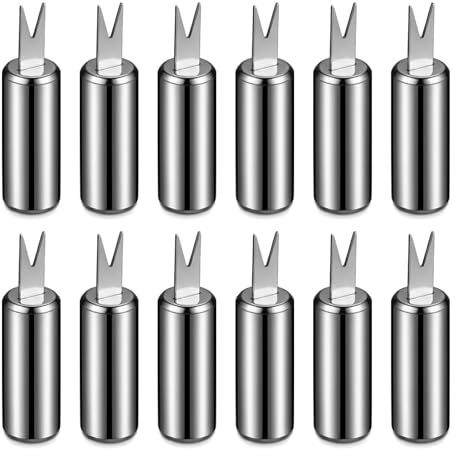 12PCS Stainless Steel Corn on The Cob Holders, Reusable Corn on The Cob Skewers and Sweetcorn Forks, Durable Corn on Cob Kitchen Tools for Kitchen, BBQ, Parties, Picnics and Camping