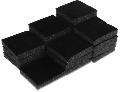 Uonlytech Insert pour Boîte à Bijoux 20pcs en Mousse 5X5 CM, Coussin Porte-Bagues pour Bijoux et Boucles d'oreilles, Tapis de Présentation pour Usage Commercial