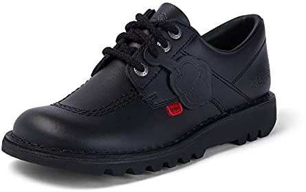 Kickers Women's Kick Lo Shoes | Extra Comfort For Your Feet | Added Durability, Black, 7 UK