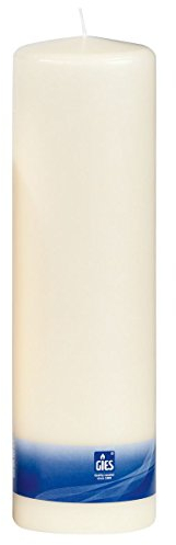 Okänt ljus vaxljus Ø 88 x 300 mm champagne blockljus Gies kvalitet lerljus