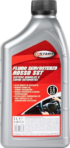 Start Fluido Liquido Servosterzo Rosso SST 1L | Lubrificazione Ottimale e Protezione Anticorrosione | Compatibile con Sistemi Idraulici e Cambi Automatici | Manutenzione Auto Professionale