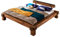 SAM Balkenbett 160x200 cm Casa, Natur-Holzbett aus Akazienholz, lackiertes & massives Holzbett, einteiliges Kopfteil in Balkenoptik, jedes Bett EIN pflegeleichtes Unikat