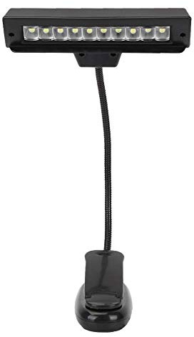 LiebeWH Orchestra Music Stand Light 27 * 14 * 8cm Adjustable Neck LED Musician Lamp with Clip On Design for Piano Sheet Music Guitar Reading