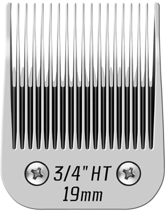 BESTBOMG 3/4HT Ersatzklinge für Hundepflege, kompatibel mit Heiniger/Moser Max45/Andis/Oster A5 Haarschneidemaschine für Hunde, Größe 3/4 Zoll (19 mm) Schnittlänge