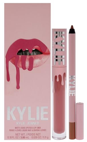 Matte Lip Kit - 808 Kylie by Kylie Cosmetics for Women - 2 Pc 0.10oz Matte Liquid Lipstick, 0.03oz Lip Liner