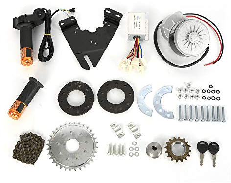 WEIGR E-Bike Nachrüstsatz, EBike Hinterrad Mountainbike-Umbau 24V 250W, Elektrofahrrad Umrüstsatz hintendrehenNabenmotor MTB, die meisten von Fahrradrad passt (Das Twist Kit)