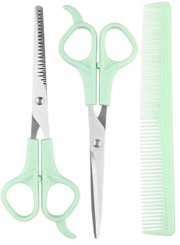 Tijeras de Peluquería, Kit Tijeras Peluqueria Profesional, Tijeras Entresacar y Kit de Peluqueria Completo, Tijeras de Peluquero de Acero Inoxidable para Salón/Hogar/Mascota