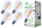 greenandco 4x Glühfaden LED Lampe | klar | dimmbar | E27 A60 | 7,2W 1521lm | ersetzt 100W | 3000K warmweiß | 320° | 230V | flimmerfrei | Energieeffizienzklasse A