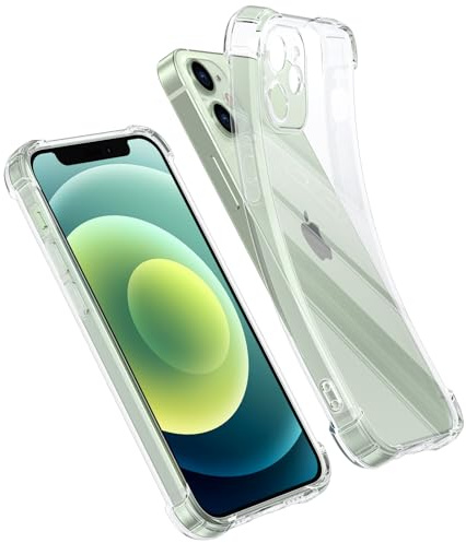Vancle Trasparente Cover per iphone 12 mini, Cassa Anticaduta, Spessato Resistente ai Graffi Silicone Antiurto Protezione Case