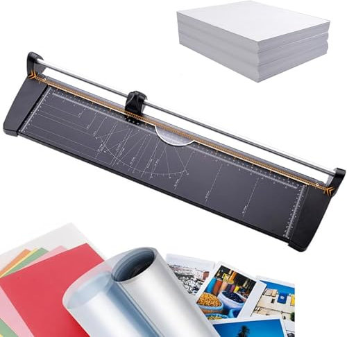 Cortador De Papel A2, Cortador De Recortador De Papel Rotativo De 60 Cm/23.6in, Puede Cortar 1 Mm/10 Láminas De Papel, Puede Cortar Diferentes Materiales, Panel De Metal A Prueba De óxido