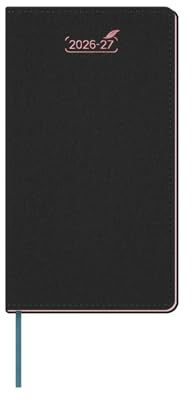 BEZEND Pocket Diary 2026-2027 Month to View Softcover Slim 16.8 x 9.5 cm
