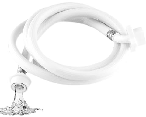 Tuyau d'arrivée d'eau – 1 mètre extra long, flexible, durable, universel, pour machine à laver, lave-vaisselle – Tuyaux d'entrée de remplissage d'eau, soupape de sécurité, remplacement domestique, bua