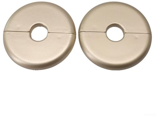 ZAMETTER Paquete de 2 collares de cubierta de tubo de radiador de 2.7 pulgadas de diámetro de 15 mm de agujero deslizante en el anillo de ajuste de tubería existente para calefacción de agua, tuberías