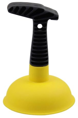 Outil de Débouchage Évier la Cuisine, Ventouse Tpr Jaune pour Maison | Déboucheur Ventouse, Surface Facile à Nettoyer, Pratique pour Hôtel et Usage Domestique, Retire les Blocages