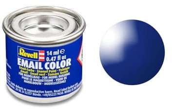 Revell Gloss Ultramarine-Blue(RAL 5002) Email Colour 14ml Model Paint No.51
