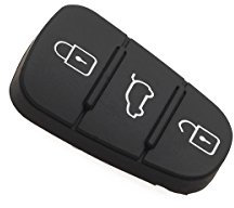 JONGO - Pulsanti di Sostituzione per Guscio Chiave Compatibile con Kia CEE’d, Optima, Pro CEE’d, Rio, Sorento & Sportage | Custodia Chiave Plip Macchina Furgone Telecomando 3 Pulsanti