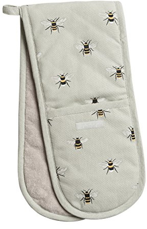 Sophie Allport - Bees Double Oven Gloves, Heat Resistant, Thermal Layer, Kitchen Accessories