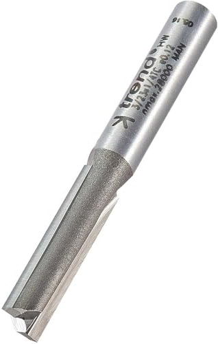 Trend Professional Straight Two Flute Router Cutter, 1/4 Inch Shank, 6.5mm Cut Diameter, Tungsten Carbide Tipped, 3/23X1/4TC