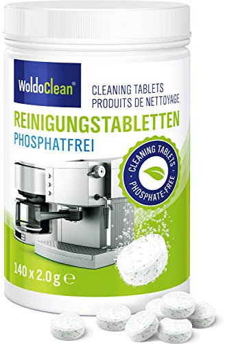 Reinigungstabletten für Kaffeevollautomaten Phosphatfrei – 140x 2g kompatibel mit sämtlichen Herstellern