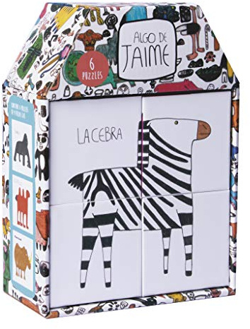 APLI Kids 18314 - Puzzle 4 Cubi per Formare 6 Animali di Qualcosa di Jaime