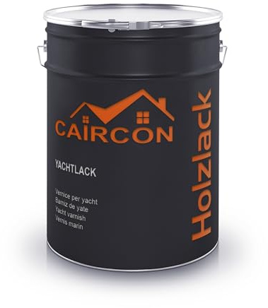 Yachtlack Weiß Glänzend Bootslack Holzlack Bootsfarbe für Holz und Metall - 5L