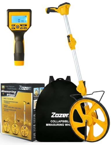 Zozen Measuring Wheel Digital Display, Imperial & Metric, High Precision