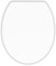 senstil® Toilettendeckel Duroplast oval Form, WC Sitz mit Absenkautomatik, Funktion für einfach Reinigung, Antibakterielle Klobrille, Toilettensitz weiß | Design Toilettenbrille