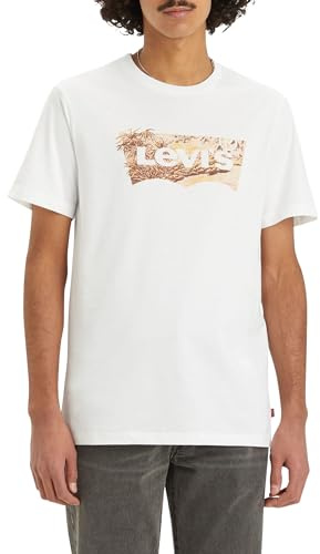 Levi's Graphic Crewneck Tee T-shirt, Tropical Batwing White+, XL Uomo