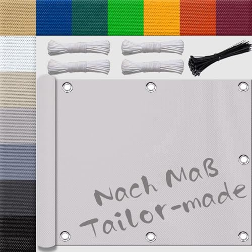 Ufamiluk sonnensegel 1.2x3m mini groß klein wasserdicht terrassen Windschutz markisenstoff Balkonumspannungen für Balkon terrasse Schwimmbad überdachung Nicht-gerade Weiss