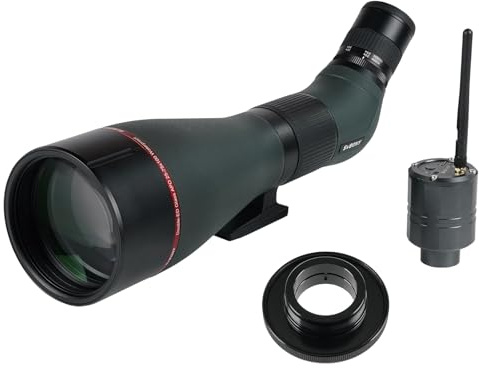 SVBONY SA401 APO Angled Spotting Scopes, 25-75x100 Dual ED Spotter Scope, IPX7 Waterproof Spotting Scope with 1.25 Inch Detachable Eyepiece, Compatible with SC001 Camera for Bird Watching