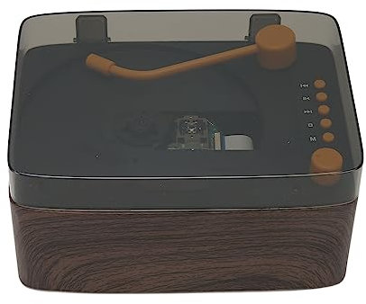 Tocadiscos BT Nostálgico, Tocadiscos con Altavoces, Reproductor de Casetes CD DND, Reproductor de CD Compatible con Dispositivos Android o iOS, Reproductor de CD Portátil para