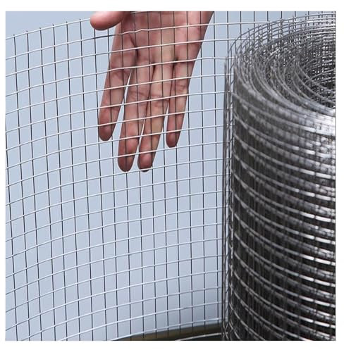 DTVEW Malla de Alambre del Acero Inoxidable 304, Malla Metálica Tejida Valla de Jardín 10mm/0,6mm Red Anticaída para Balcón, Red de Decoración Escaleras Granja(0.5x9m)