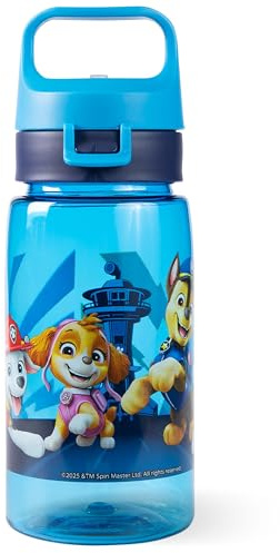 p:os PAW Patrol vattenflaska barn 500 ml – läckagesäker – liten flaska perfekt för dagis, lekplatsen eller hemma – för pojkar, blå