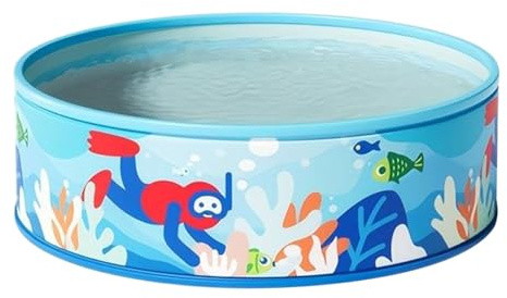 XUQEAYWD Vikbar plaskdamm barn, 90 x 35 cm vikbar hundpool, bärbar trädgårdspool rund, hundplaskbassäng, pool barn trädgård, PVC nötningsbeständig och halkfri