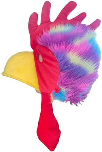HiyyFloy Gorro De Gallo De Peluche, Disfraz Realista De Animal para Cosplay, Tocado Divertido Y para Carnaval O Fiestas De Disfraces.